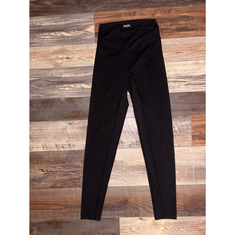 Birdie Black High Waisted Activewear Leggings Women Small Yoga Gym Workout